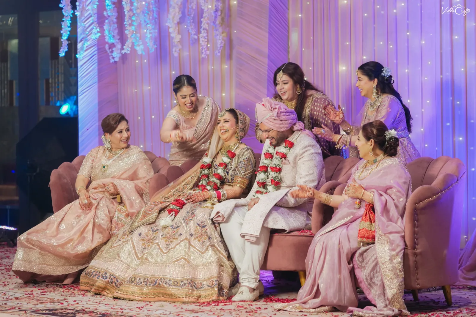 Wedding celebration captured by Videocrafts India